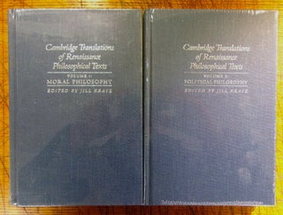 Item #14129 Cambridge Translations of Renaissance Philosophical Texts Volume 1 and 2. Ed Jill Kraye