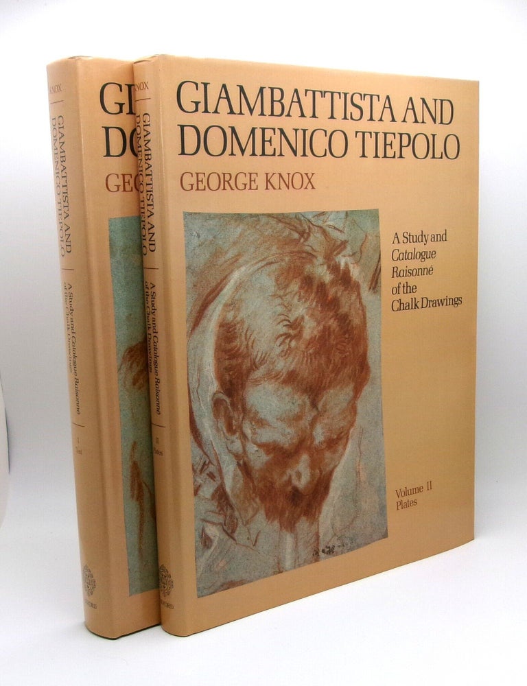 Item #14534 Giambattista and Domenico Tiepolo Volume 1 Text, Volume 2 Plates. George Knox.