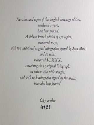 Joan Miro Lithographs Volume II