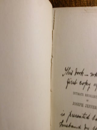 Intimate Recollections of Joseph Jefferson