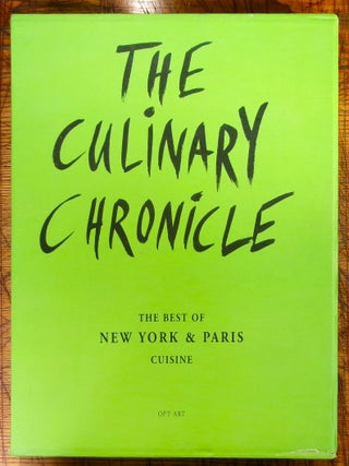 Item #249 The Culinary Chronicle. Hans-Albert Stechl Chris Meier