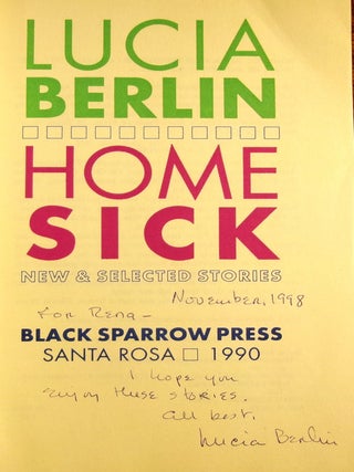Homesick: New and Selected Stories