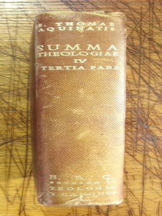 Summa Theologiae. IV: Tertia pars