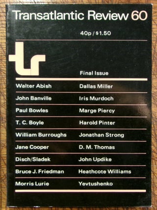 Item #mon0000007888 The Transatlantic Review, No. 60, Final Issue. Ed J. F. McCrindle