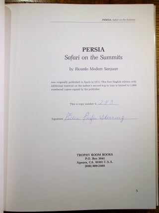 Persia: Safari on the Summits