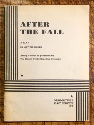 Item #mon0000010209 After the Fall. Arthur Miller