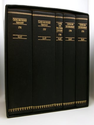 Item #mon0000012417 Kant's Three Critiques. Immanuel Kant