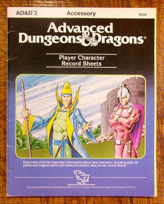 Item #mon0000013726 Player Character Record Sheets (Advanced Dungeons & Dragons/9028). TSR Hobbies