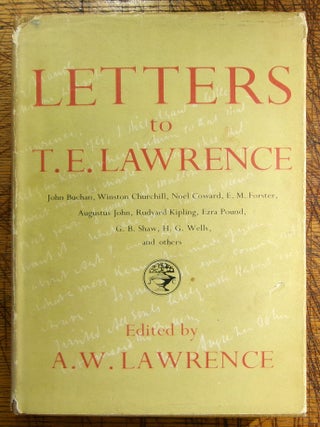Item #mon0000014135 Letters to T.E. Lawrence. A W. Lawrence