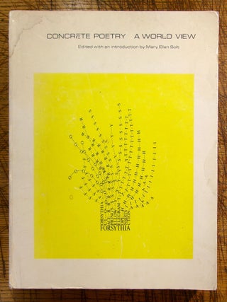 Item #mon0000015642 Concrete Poetry: A World View. Mary Ellen Solt