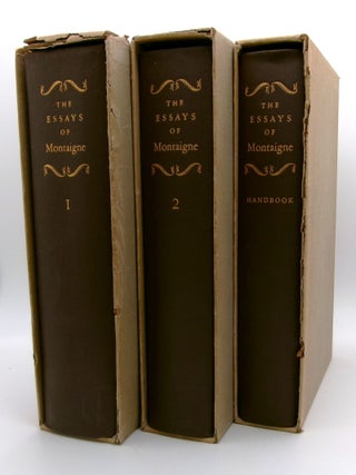 Item #mon0000017441 Essays of Montaigne: 3 Volumes. Michel De Montaigne