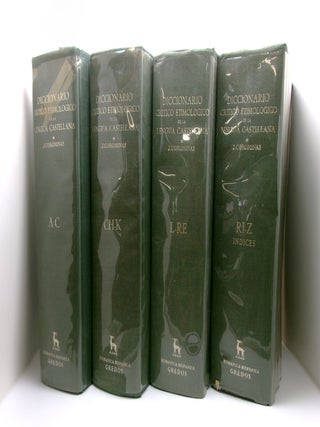 Item #mon0000018943 Diccionario Critico Etimologico De La Lengua Castellana. Complete in 4...